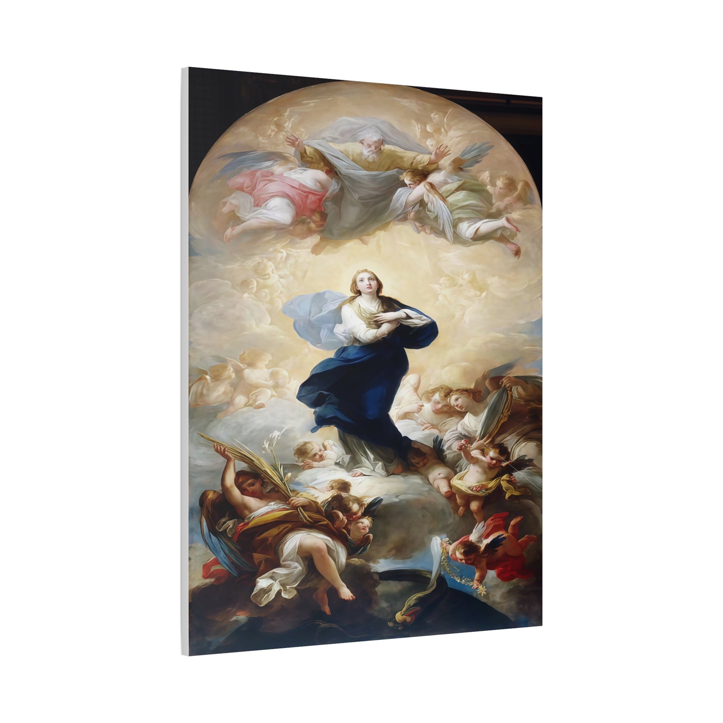 Ready To Hang - Mother Mary Immaculate Conception Catholic Canvas Wall Art