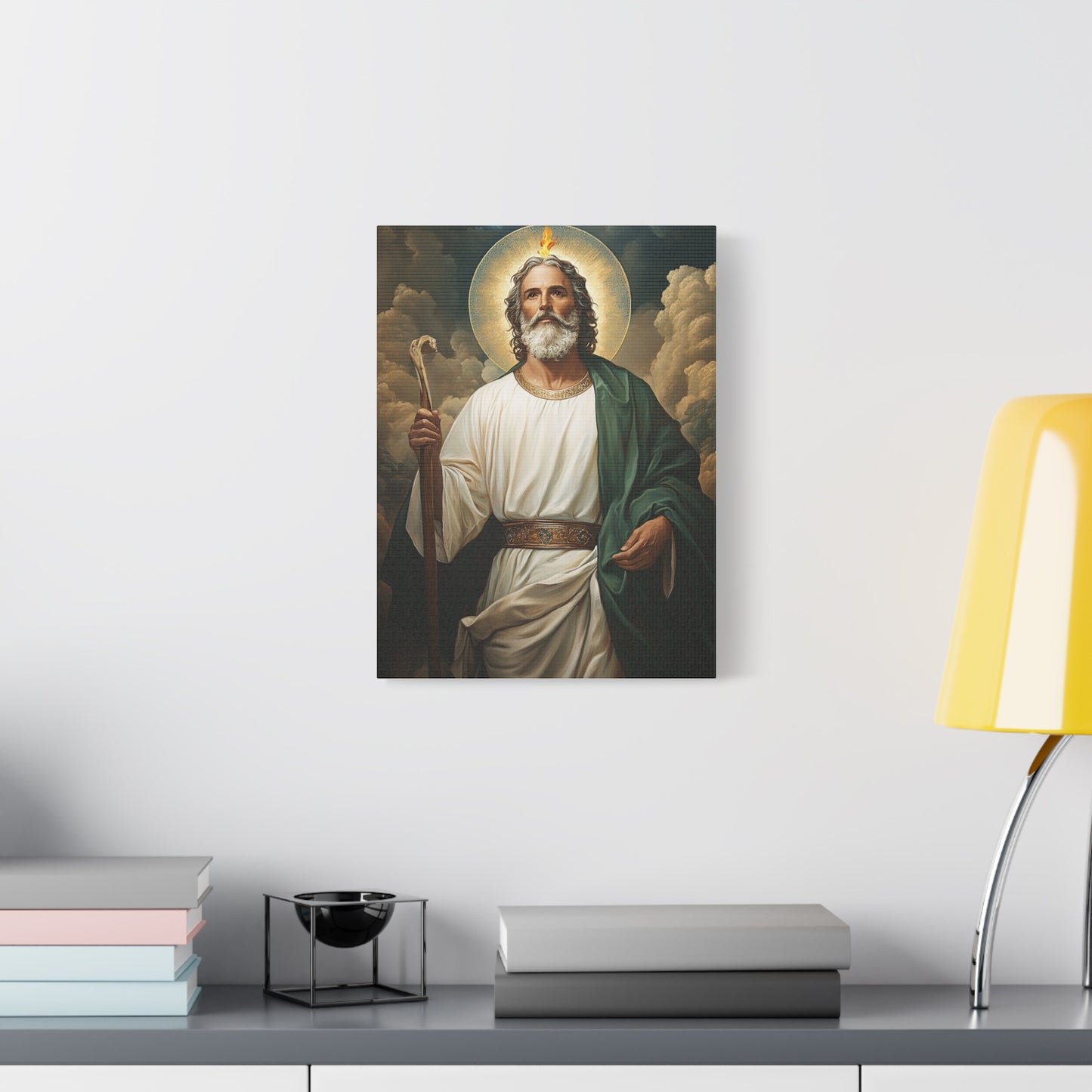 St. Jude Thaddeus Catholic Canvas Wall Art, Christian Decor