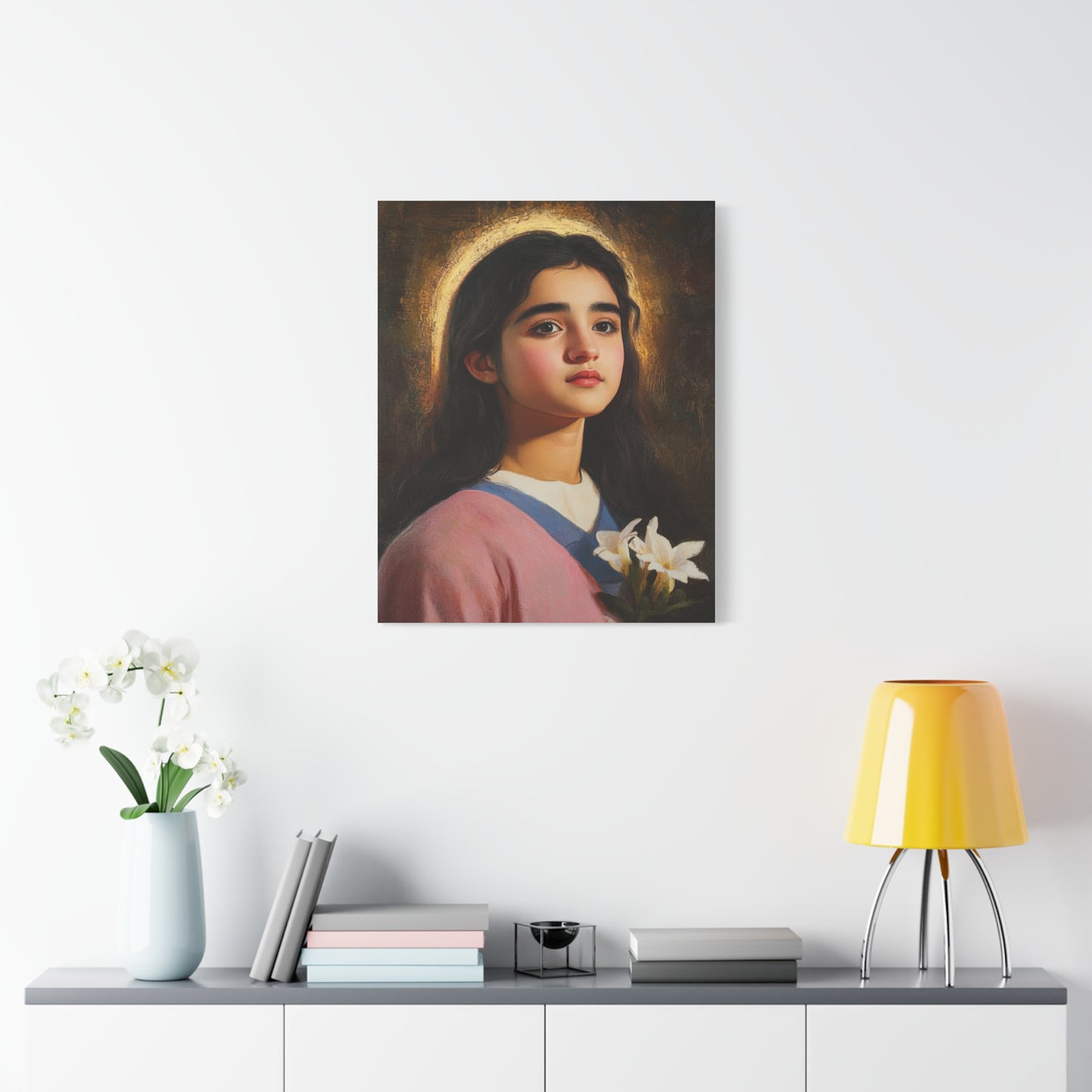 Ready To Hang - St. Maria Goretti st Catholic Canvas Wall Art, Christian Decor