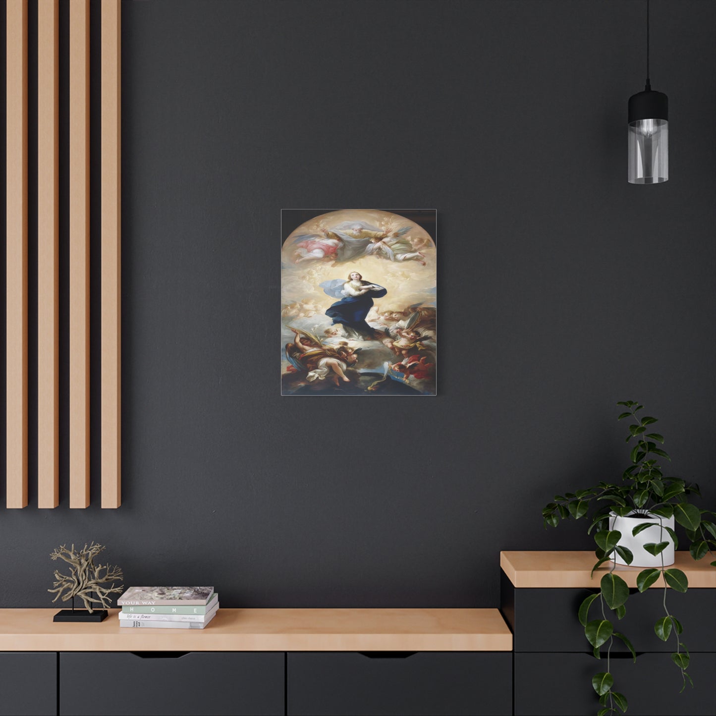 Ready To Hang - Mother Mary Immaculate Conception Catholic Canvas Wall Art