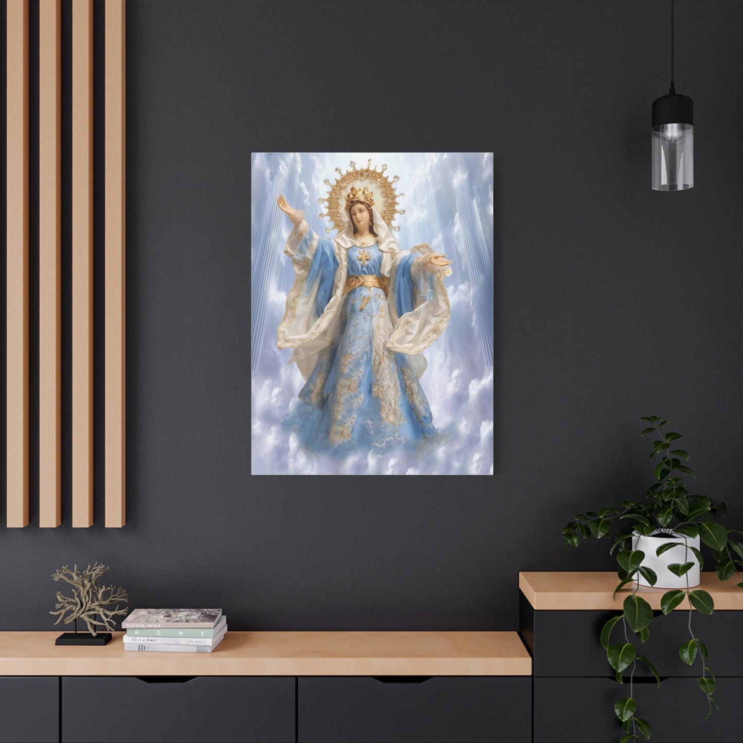 Our Lady of Assumption Bulakan Canvas Print, Catholic Decor Wall, Gift Religious Christian