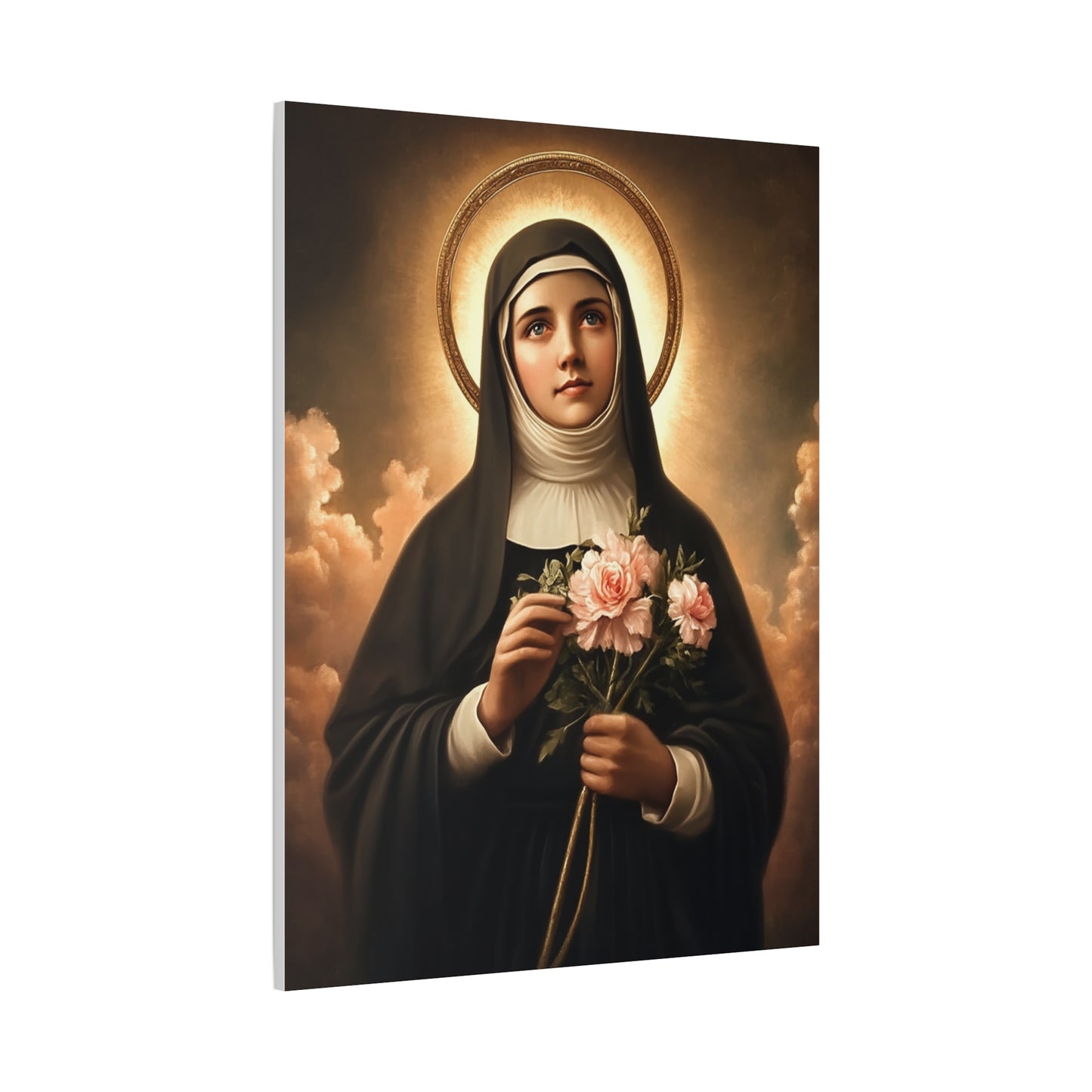 Ready To Hang - St. Rita of Cascia Catholic Canvas Wall Art, Christian Decor