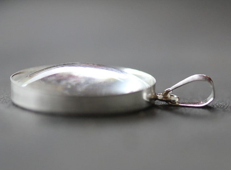 MADONNA AND CHILD Medal 925 Sterling Silver Medal. Mother and Son Pendant Jewelry Medal for Necklace