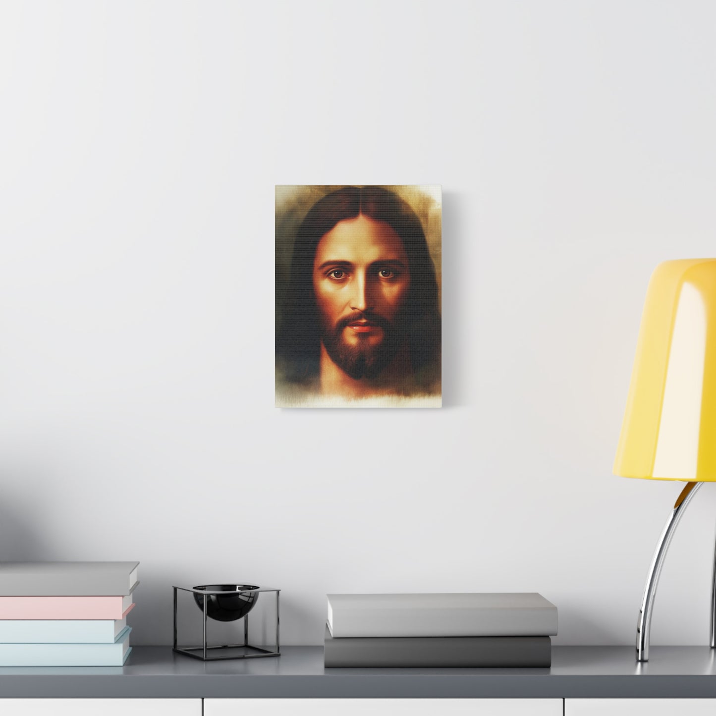 Jesus Holy Face Catholic Canvas Wall Art, Christian Decor