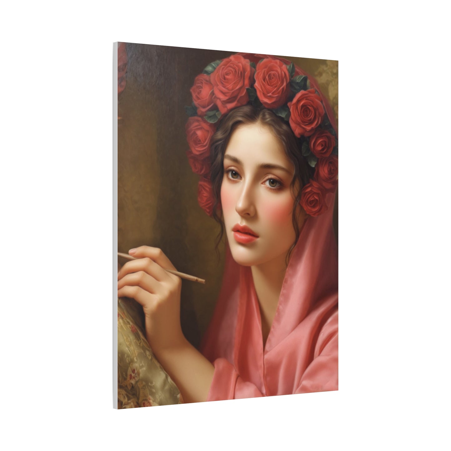 Ready To Hang - St. Rosalia Catholic Canvas Wall Art, Christian Decor