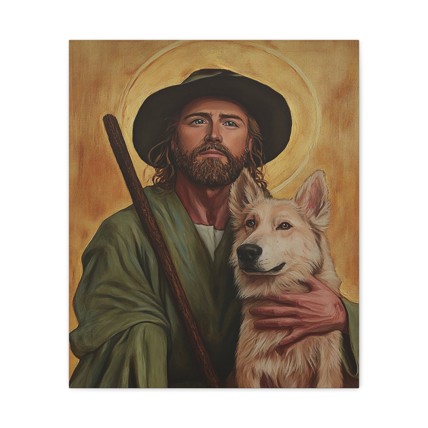 Ready To Hang - St. Roch Catholic Canvas Wall Art, Christian Decor