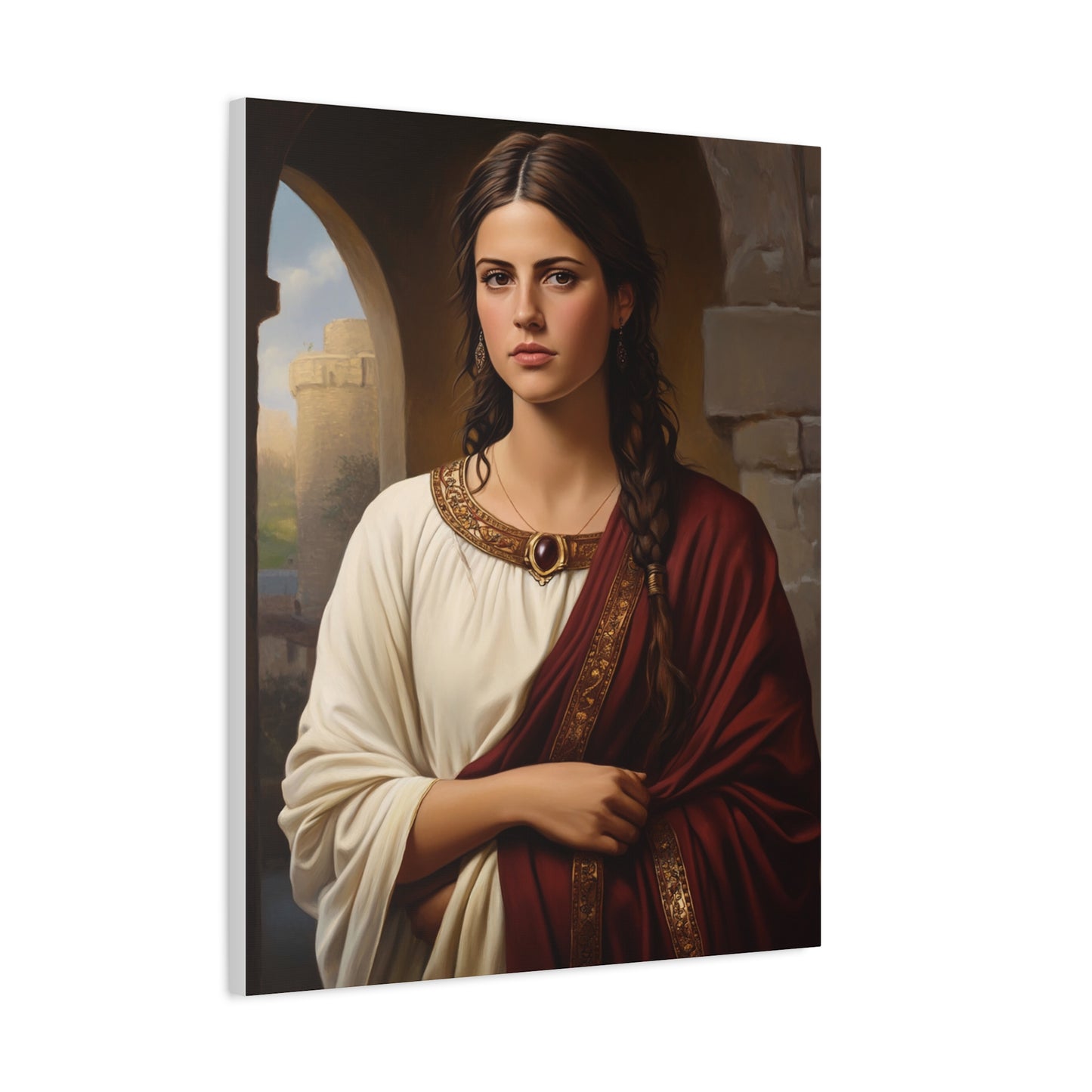 Ready To Hang - St. Quiteria Catholic Canvas Wall Art, Christian Decor