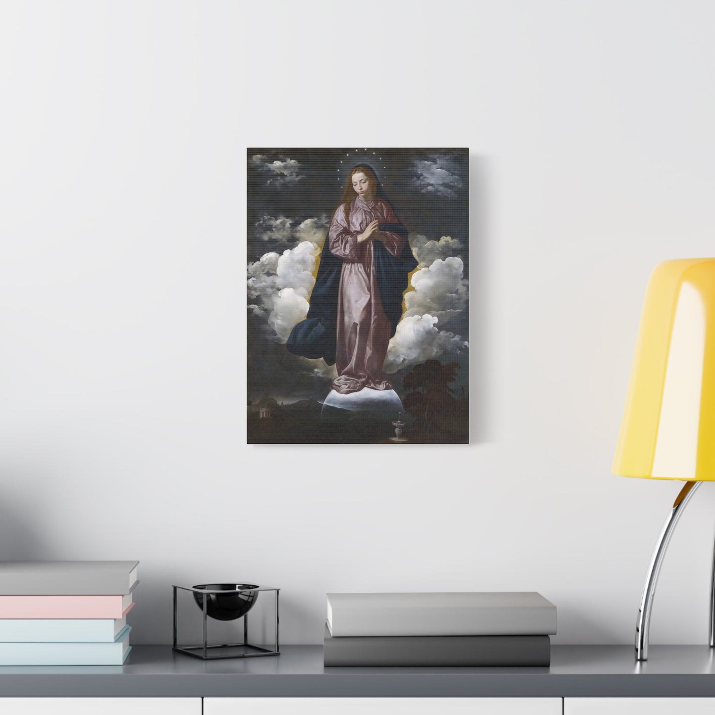 Ready To Hang - Mary Immaculate Conception Catholic Canvas Wall Art, Christian Decor