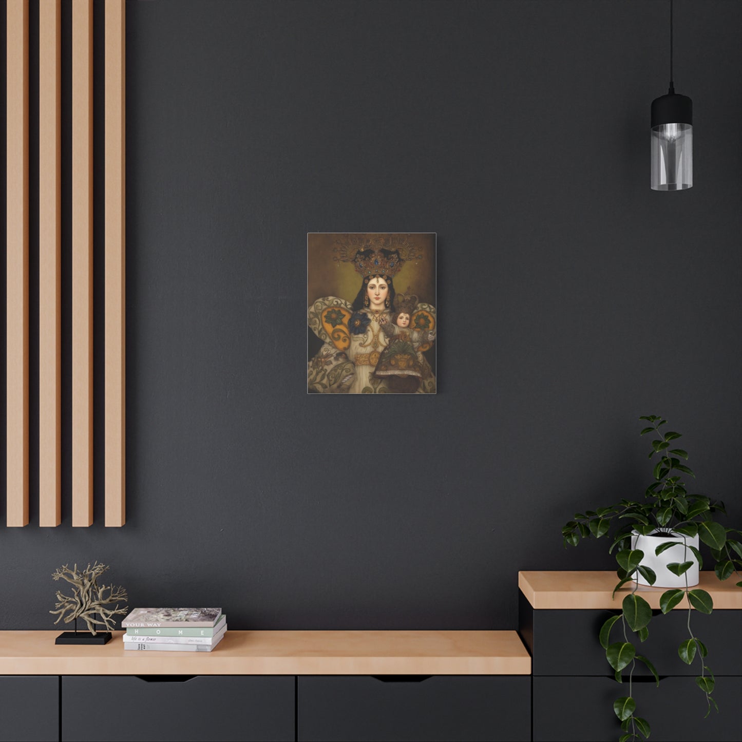 Our Lady Mary Remedies of Odlot Catholic Canvas Wall Art, Christian Decor