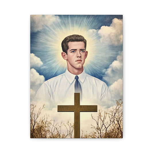 Bl. Alberto Marvelli Canvas Print, Catholic Decor Wall, Gift Religious Christian