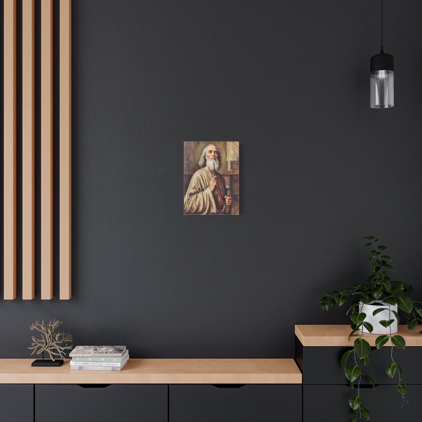 Ready to Hang - St. Peter the Apostle Catholic Canvas Wall Art, Christian Decor