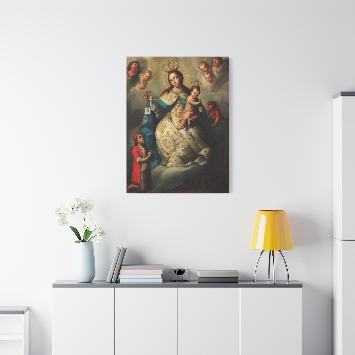 Virgin of Mercyu Catholic HQ Print on Canvas Ready To Hang - Virgin Mary Canvas