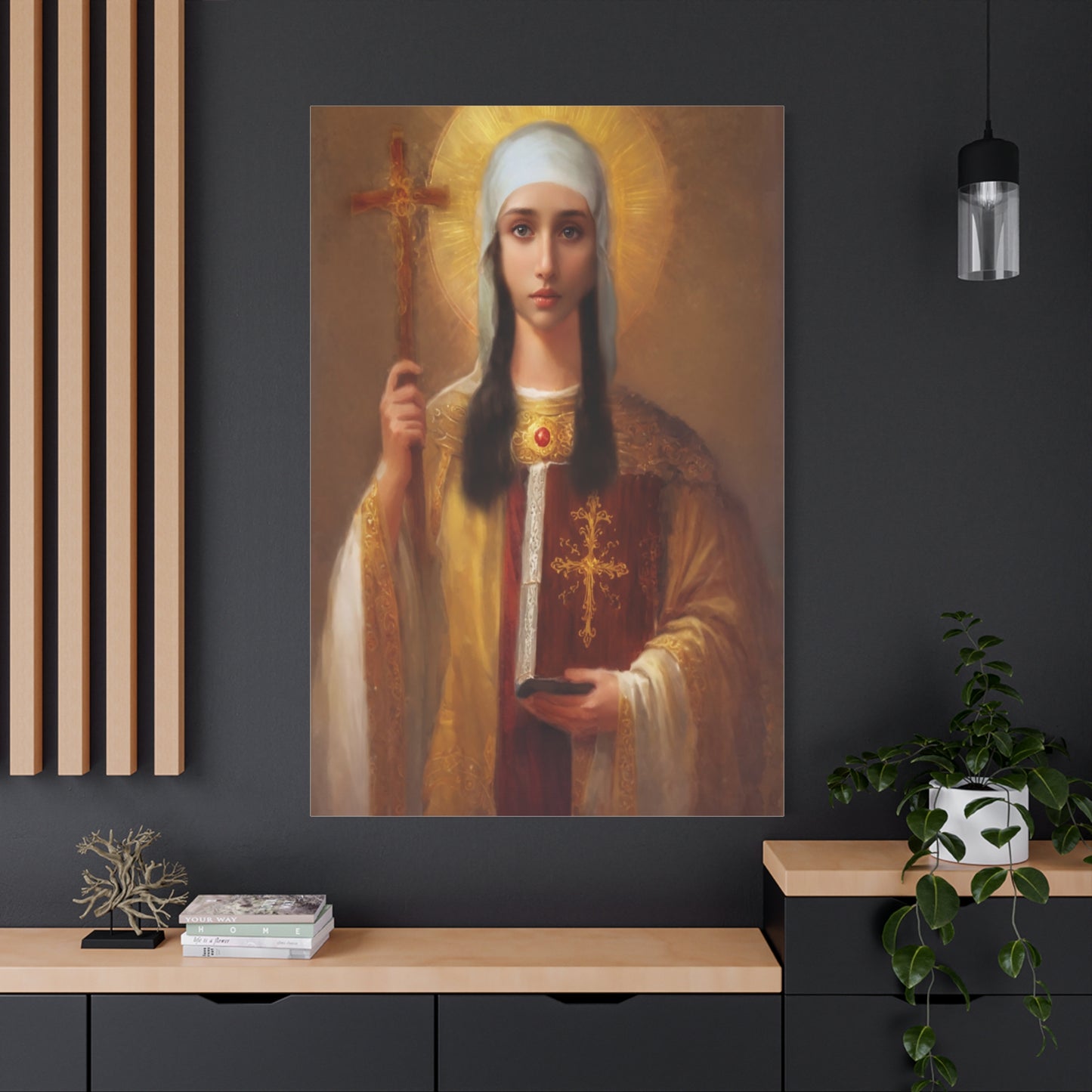 Ready to Hang - St. Nina of Georgia Religious Canvas Wall Art, Christian Decor