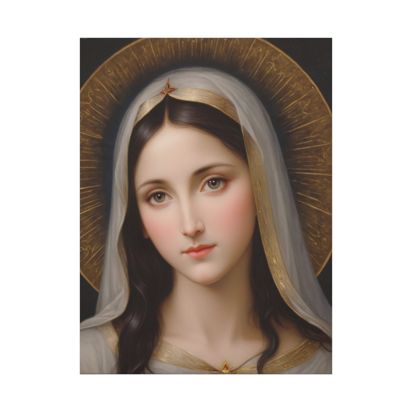 Our Blessed Lady Holy Mary Catholic Canvas Wall Art, Christian Decor