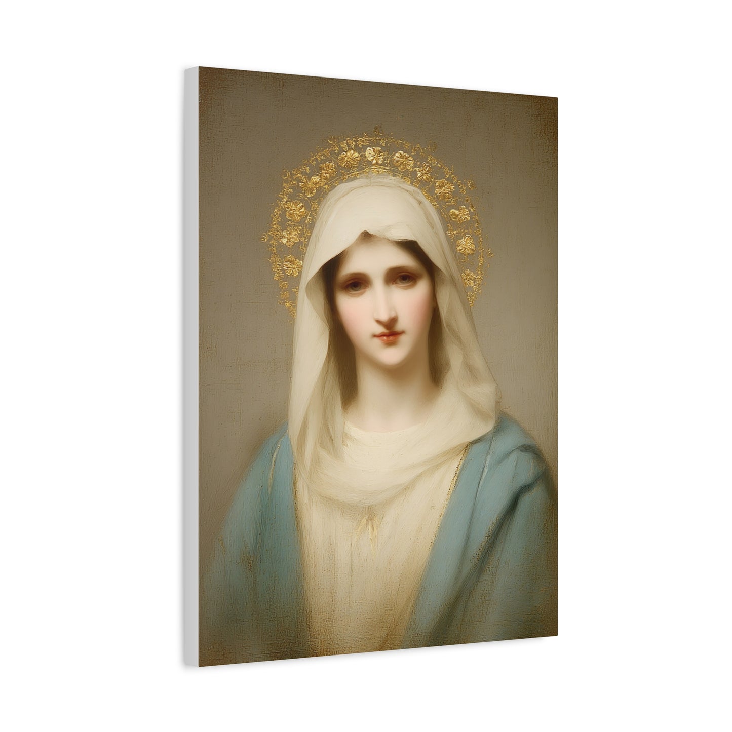 Holy Mother Mary Catholic Canvas Wall Art, Christian Decor