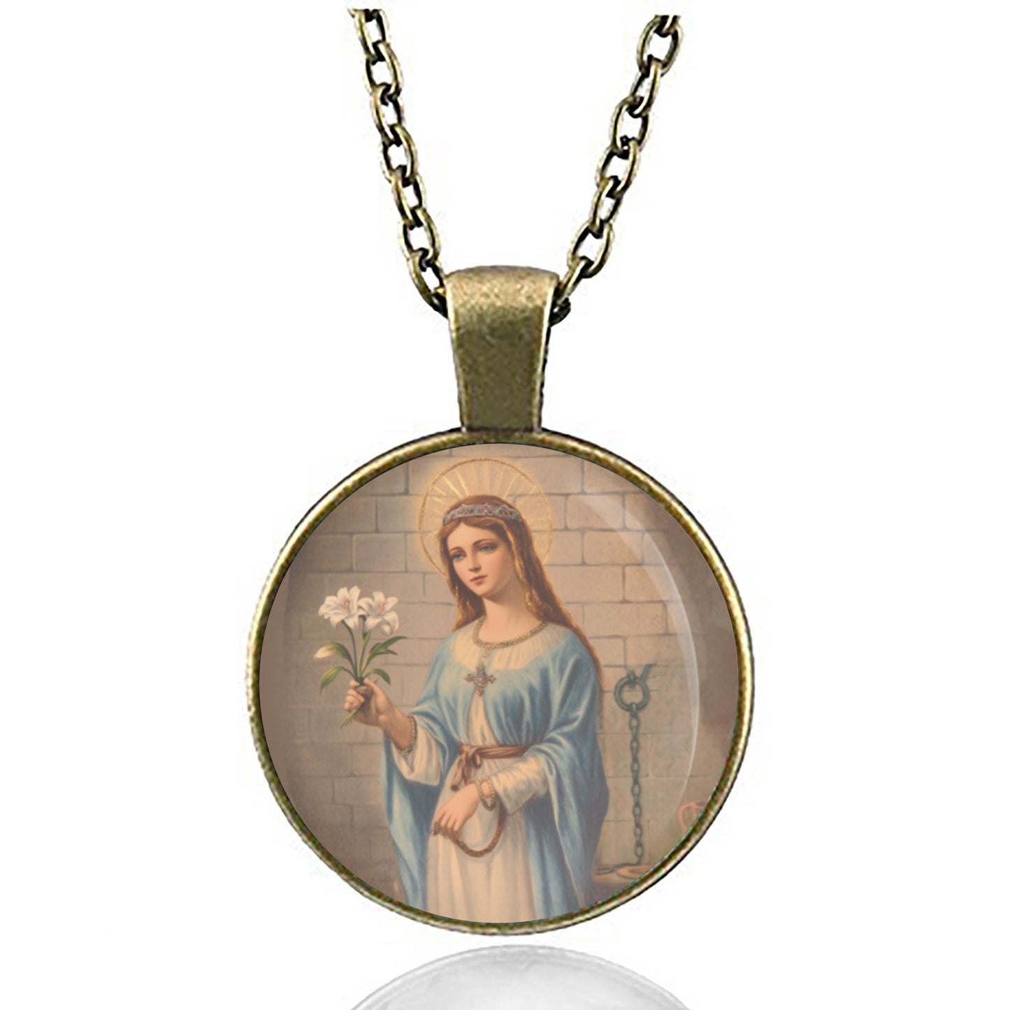 St. Philomena Necklace religious Pendant