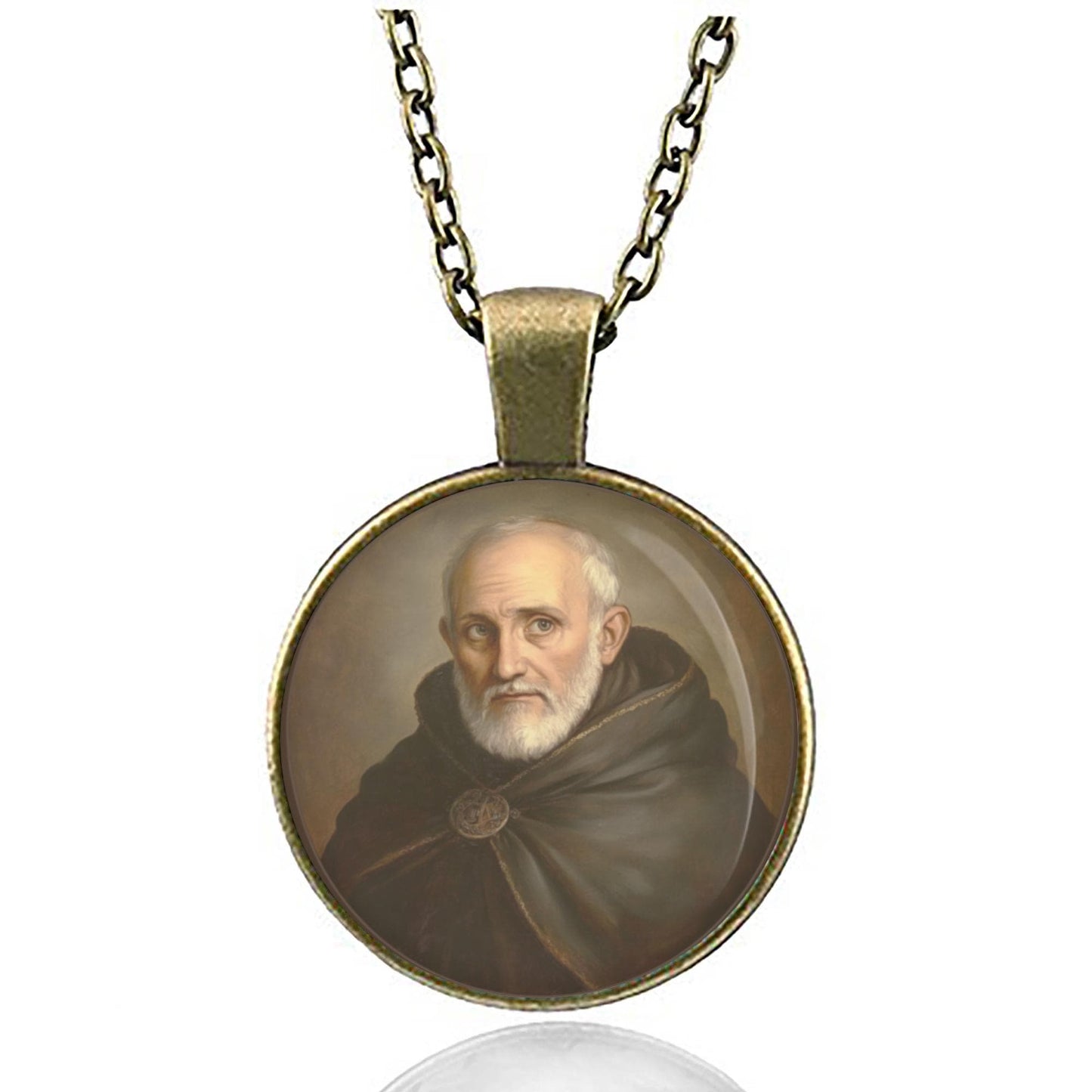St Albert Chmielowski Necklace Patron Pendant Christian Medal
