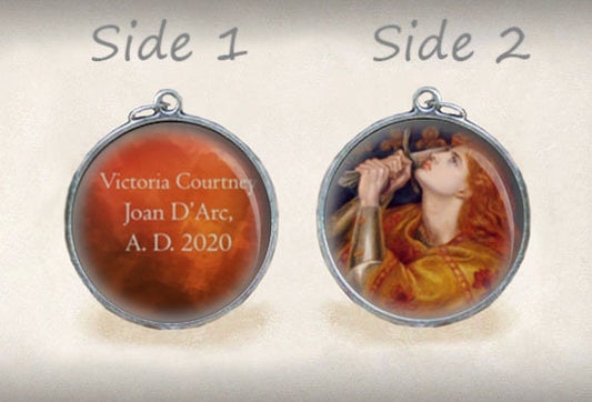 St. Joan of Arc with Sword Custom Medal