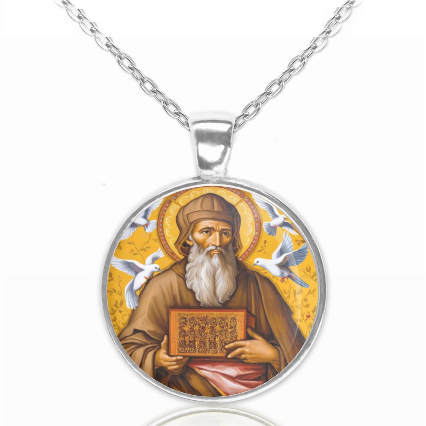 St. Joachim Father of Our Blessed Mary Necklace Medal Pendant Religious Christian Jewelry