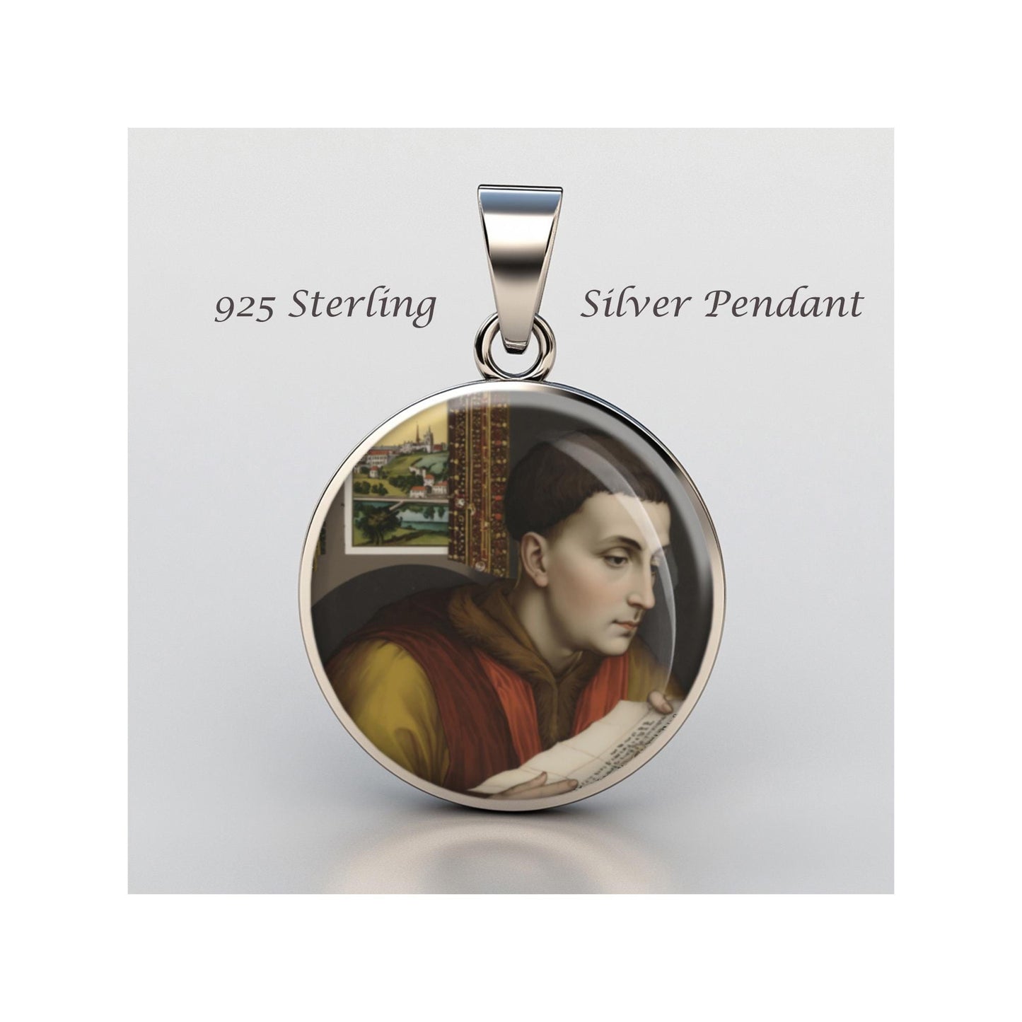Saint Ivo Of Kermartin Religious Devotional sterling silver 925 Christian Medal Patron