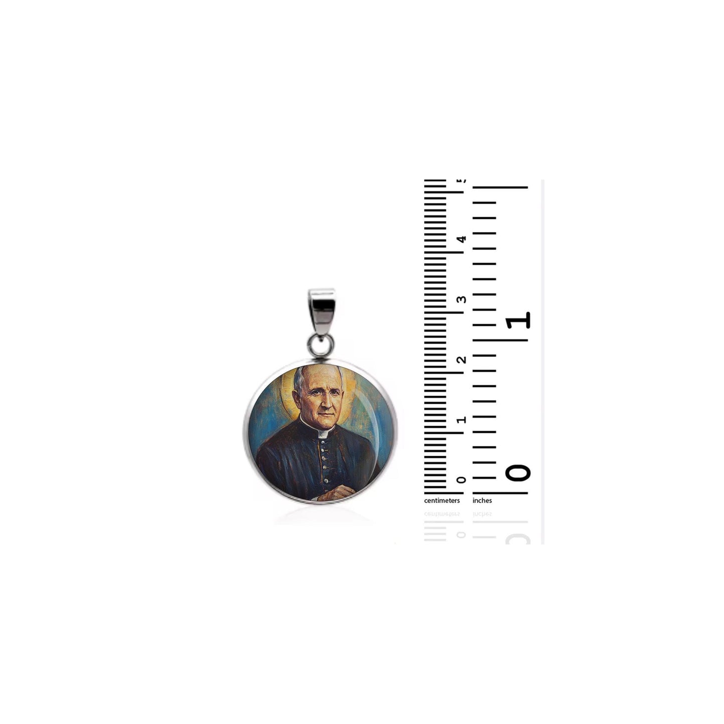 Saint Arnold Janssen Religious Devotional sterling silver 925 Christian Medal Patron Pendant