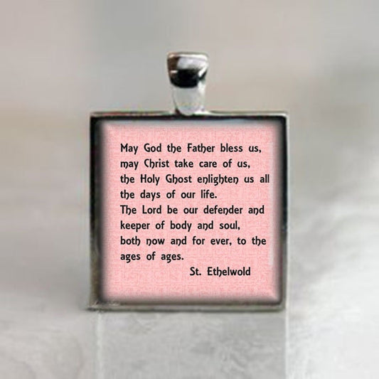 May God the Father Prayer of St. Ethelwold - Religious Christian Catholic Medal Pendant