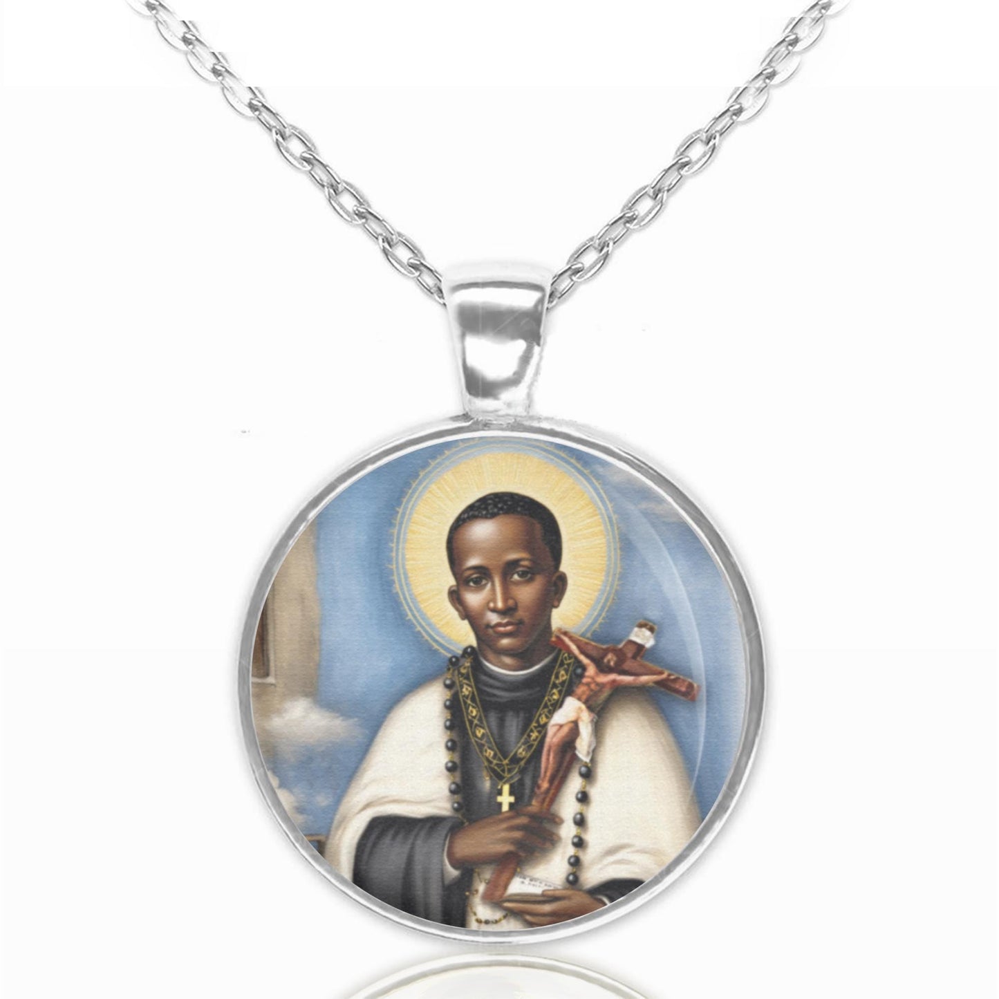 St. Martin de Porres Catholic Necklace Medal Dominican Order Brother Pendant