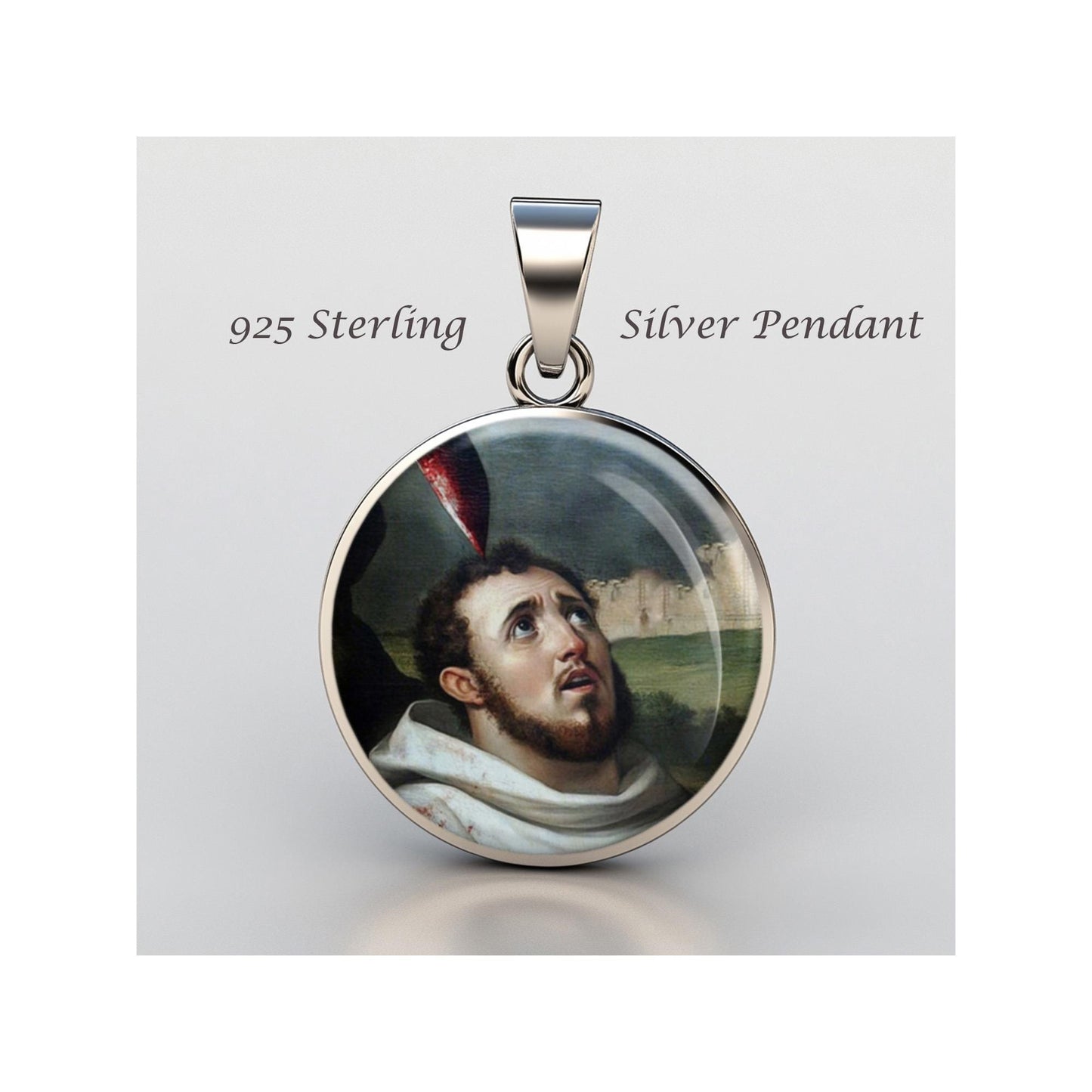 Saint Peter Of Verona Religious Devotional sterling silver 925 Christian Medal Patron