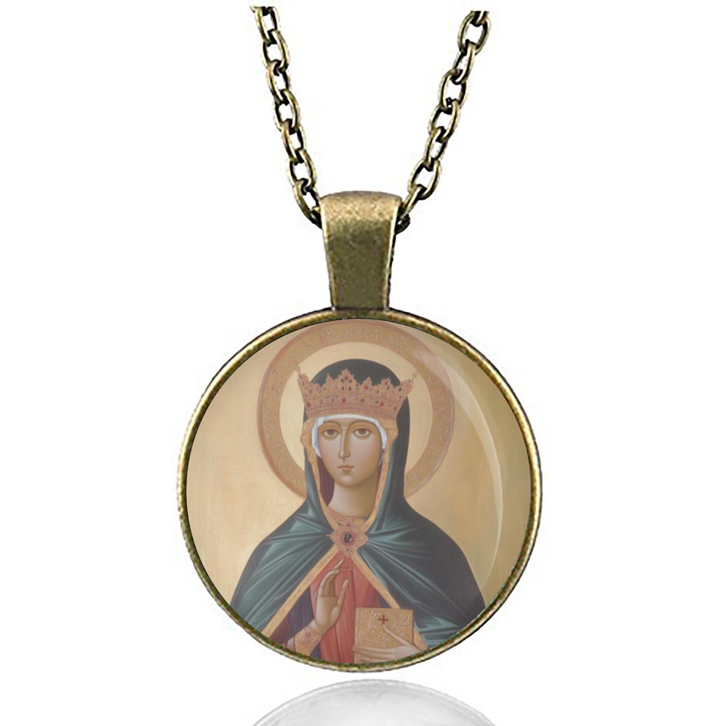 St. Adelaide Necklace Religious Pendant Medal