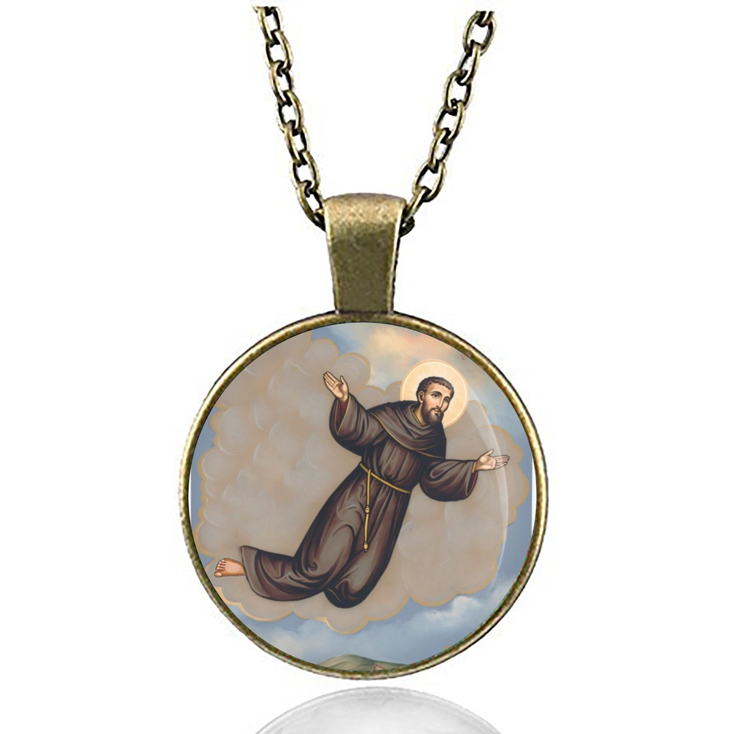 St. Joseph of Cupertino Catholic Necklace Religious Medal Pendant