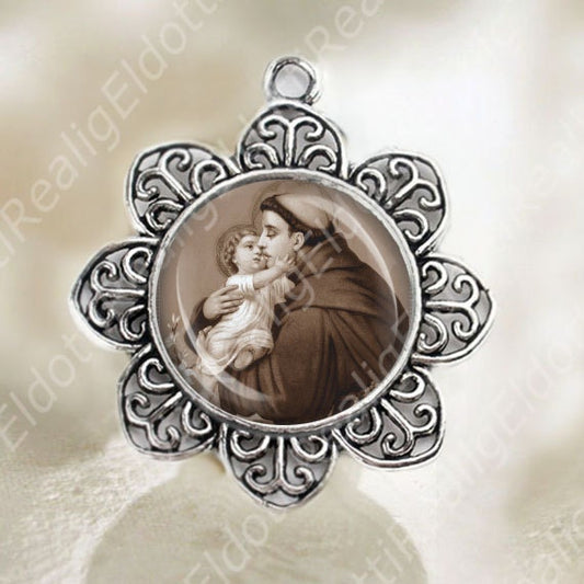 St Anthony Catholic Medal Patron Saint Christian Religious Jewelry