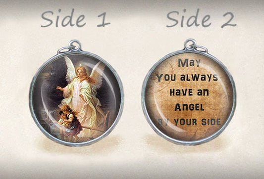 Guardian Angel Angels Necklace Pendant/Charm. Catholic Medal Protection