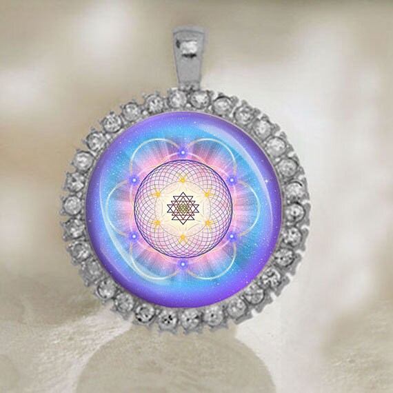 Jewelry Geometry Sacred Pendant. Spiritual Pendant. Sacred Geometry Amulet Necklace Medal