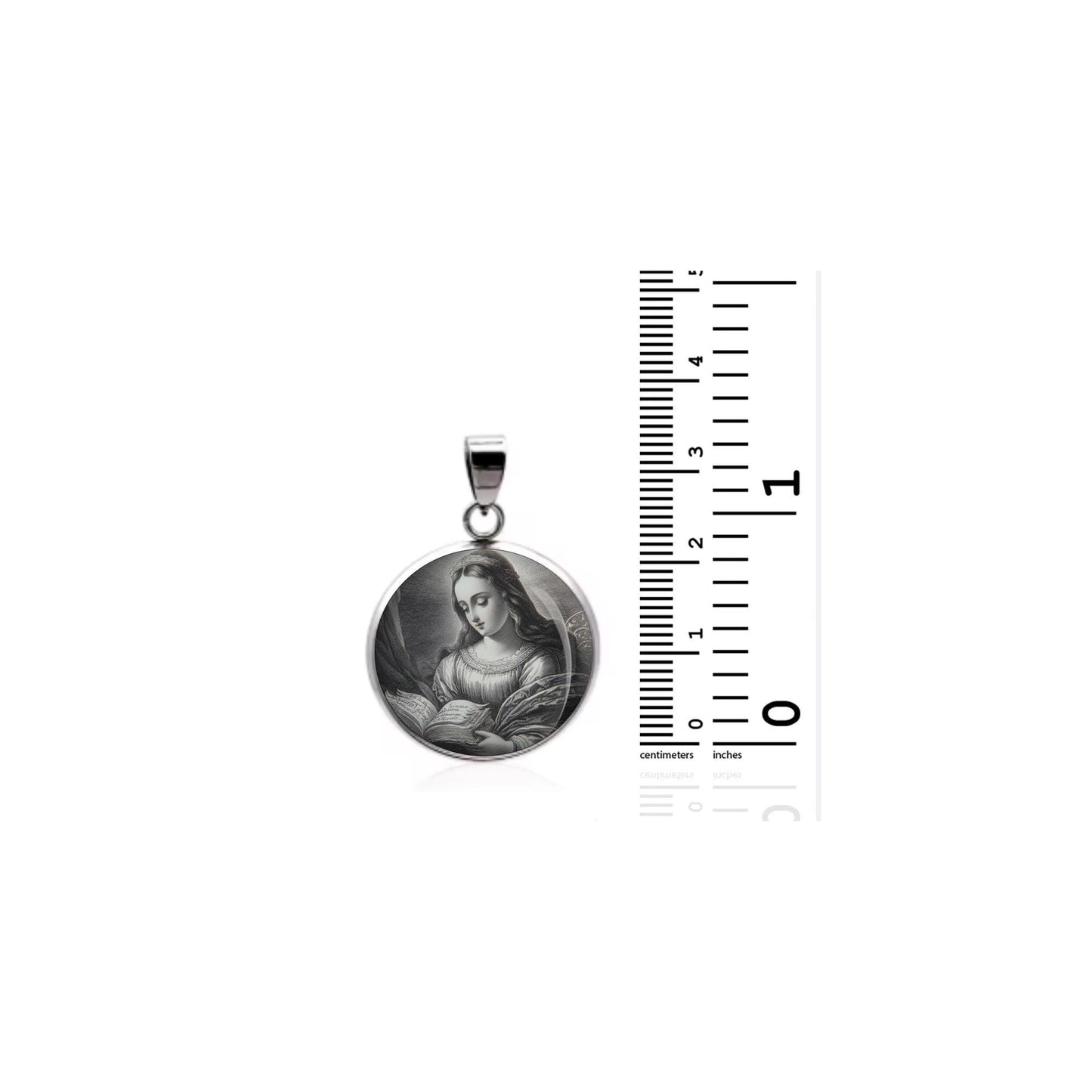 Saint Margaret Of Scotland Religious Devotional sterling silver 925 Christian Medal Patron