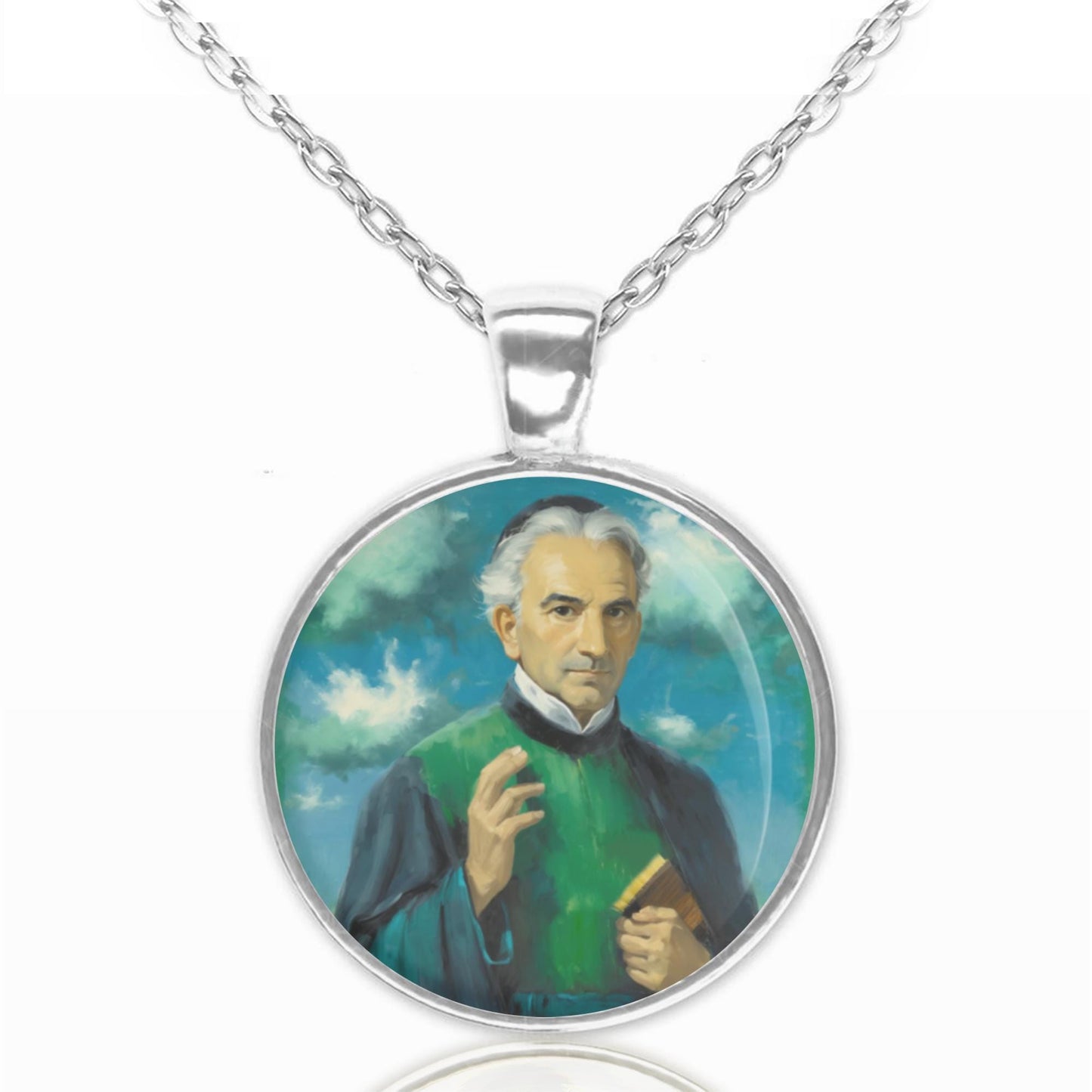 St Luigi Scrosoppi Catholic Necklace Medal Italian Priest Religious Pendant