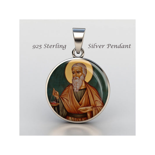 Saint William Of Bourges Religious Christian sterling silver 925 Christian Medal Patron