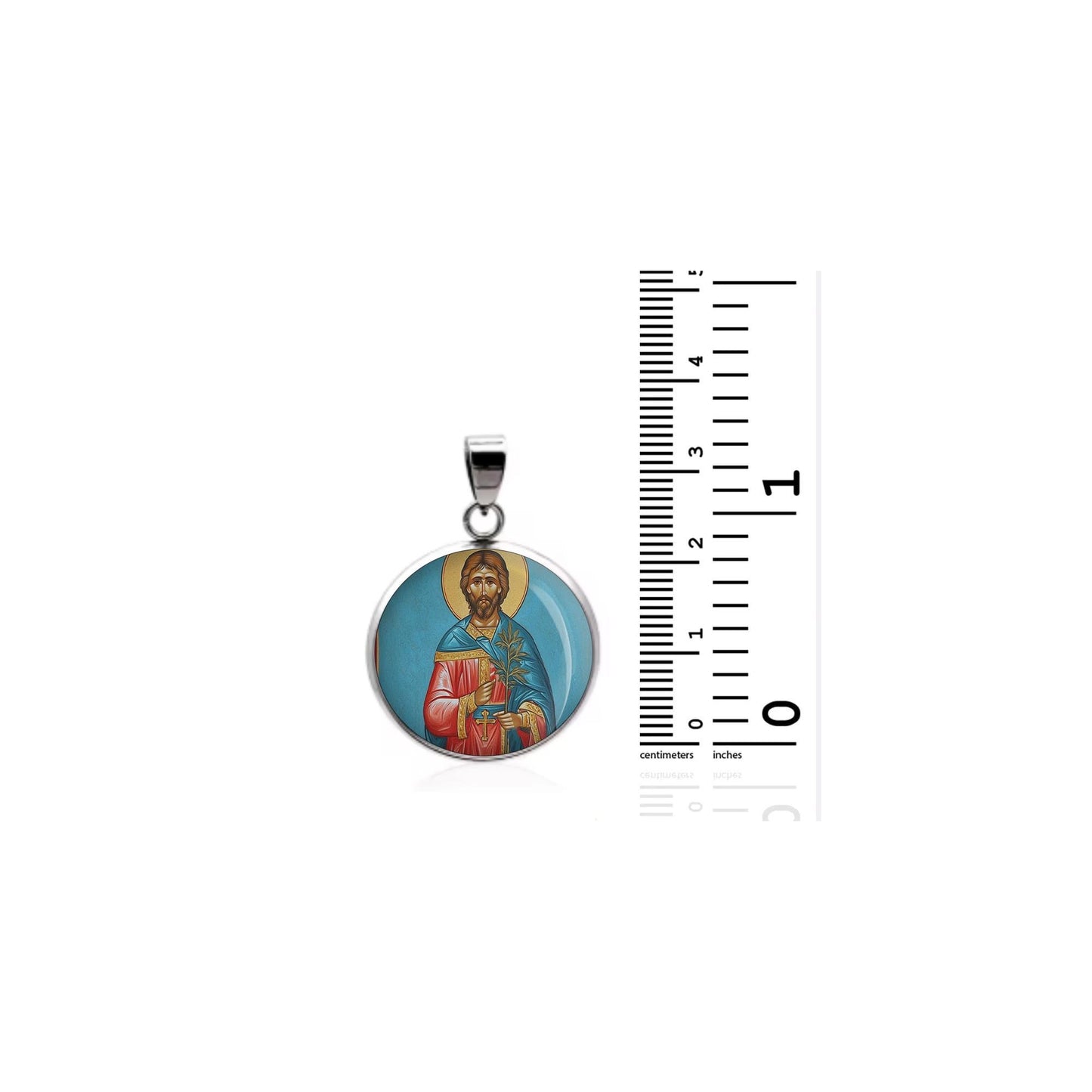 Saint Eugene Religious Devotional sterling silver 925 Christian Medal Patron Pendant