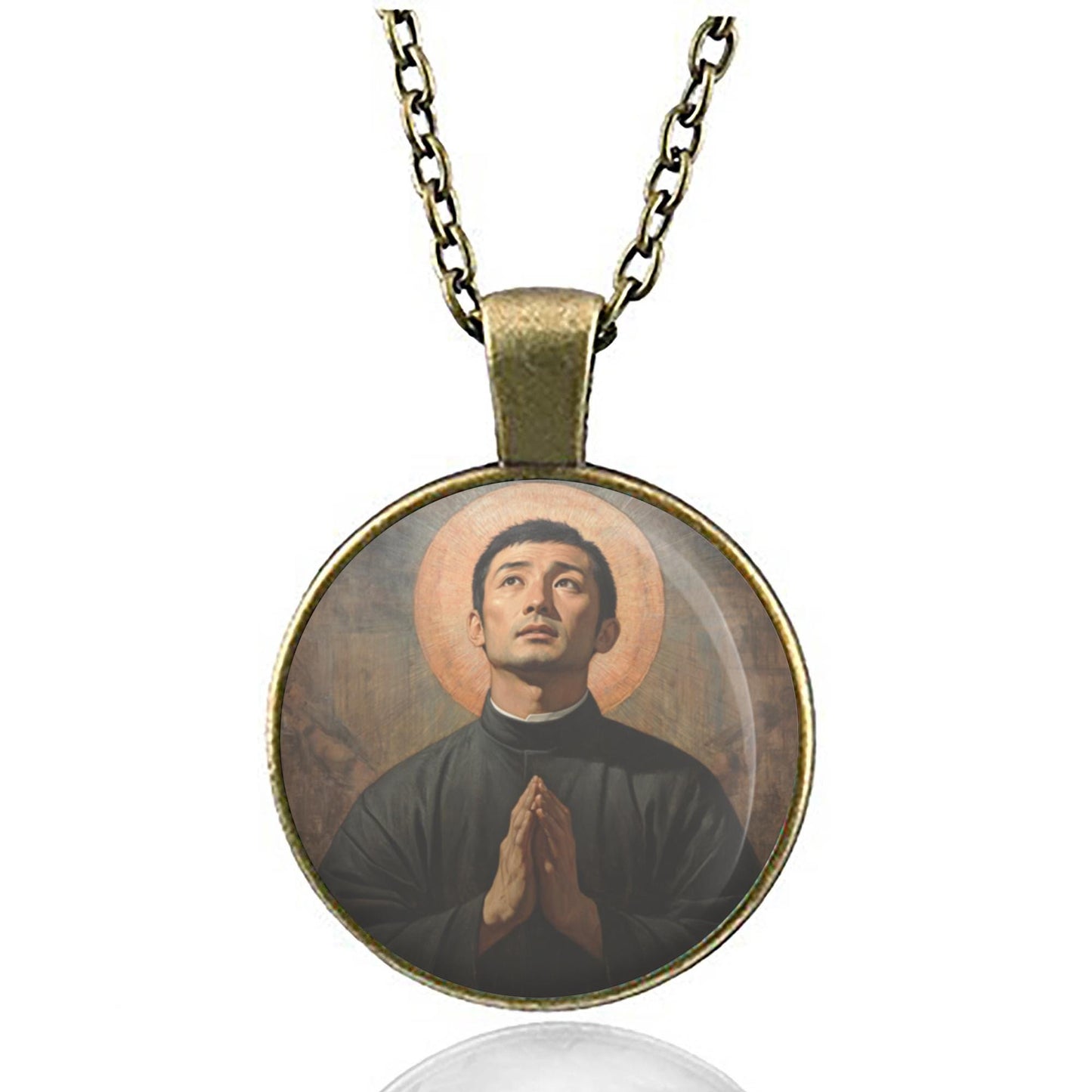 St. Paul Miki Catholic Medal Necklace – Martyr and Patron Saint of Japan, Religious Pendant for Devotion