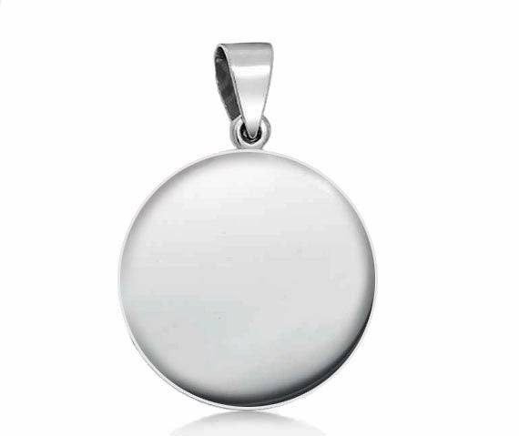 St Enoch the Prophet Round Pendant Sterling Silver Medal