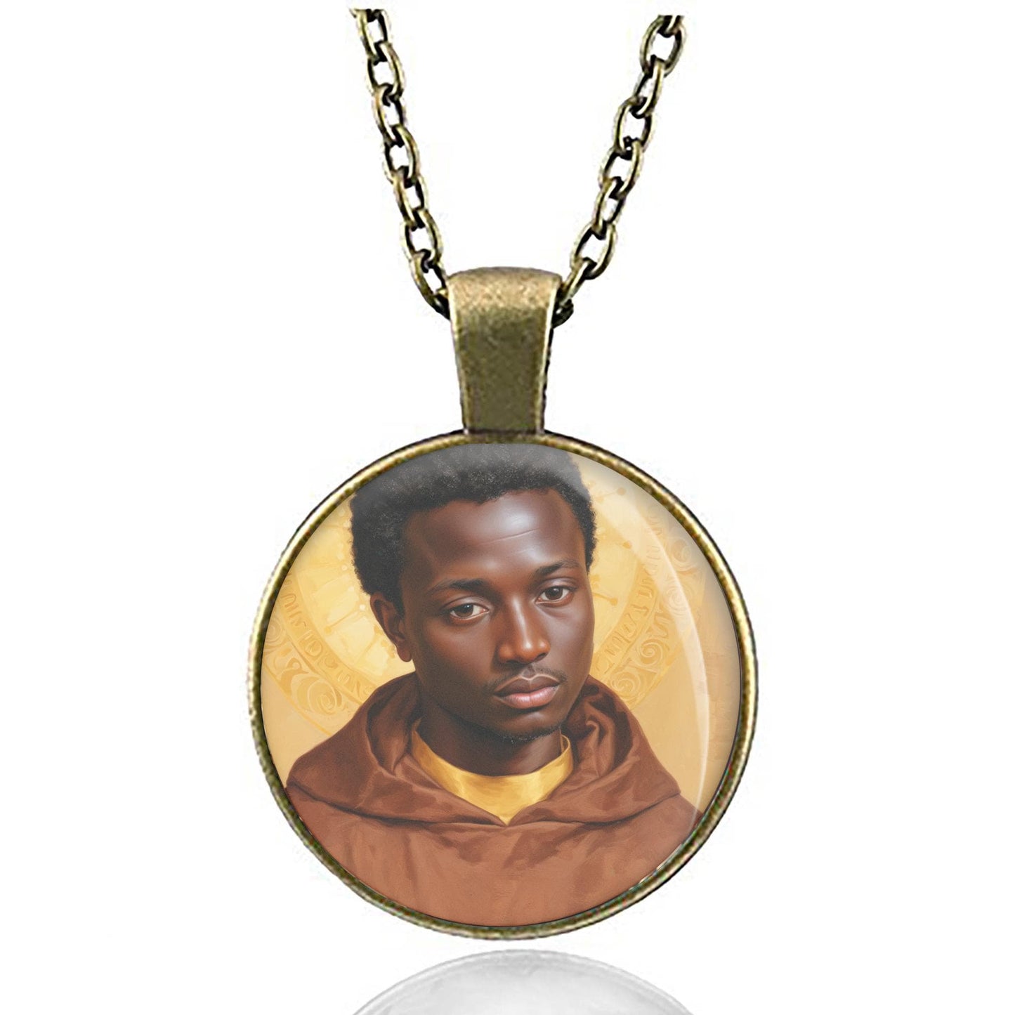 St. Martin de Porres Catholic Medal Dominican Order Brother Pendant Necklace
