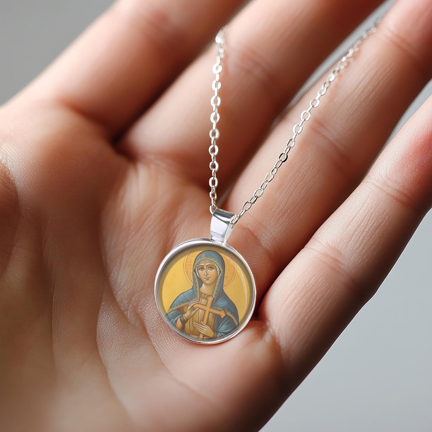 St. Faith Necklace Religious Pendant