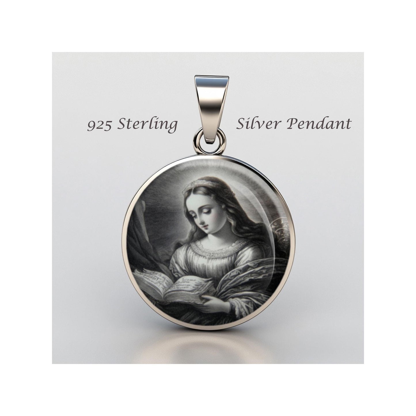 Saint Margaret Of Scotland Religious Devotional sterling silver 925 Christian Medal Patron
