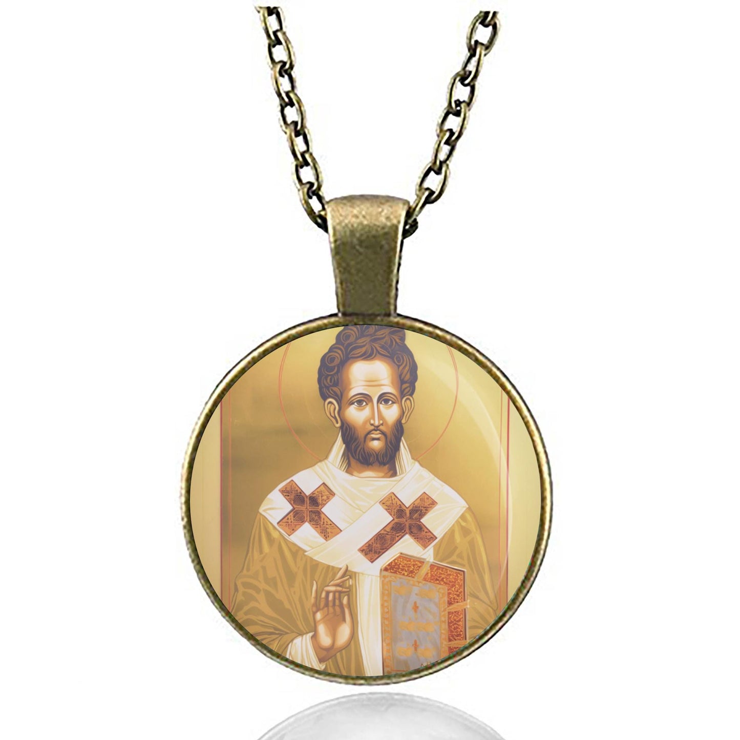 St. Lazarus Necklace Medal Lazarus of Bethany Pendant Saint Lazare Patron