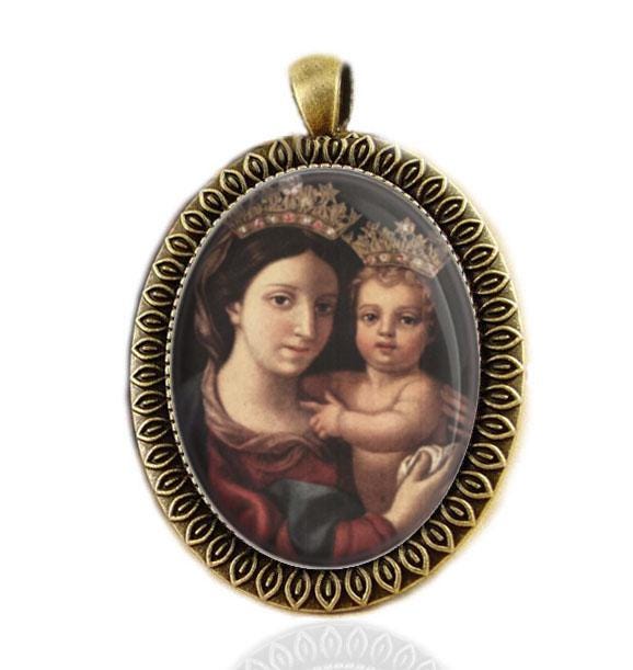 Our Lady Of Confidence Virgin Mary Catholic Medal Pendant Religious Jewelry