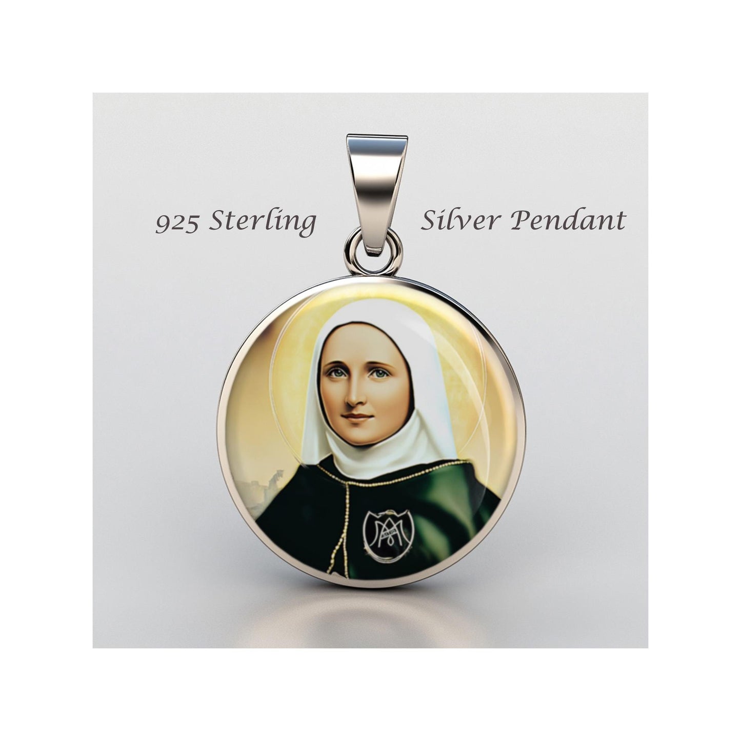 Saint Laura Montoya Religious Christian sterling silver 925 Christian Medal Patron Pendant