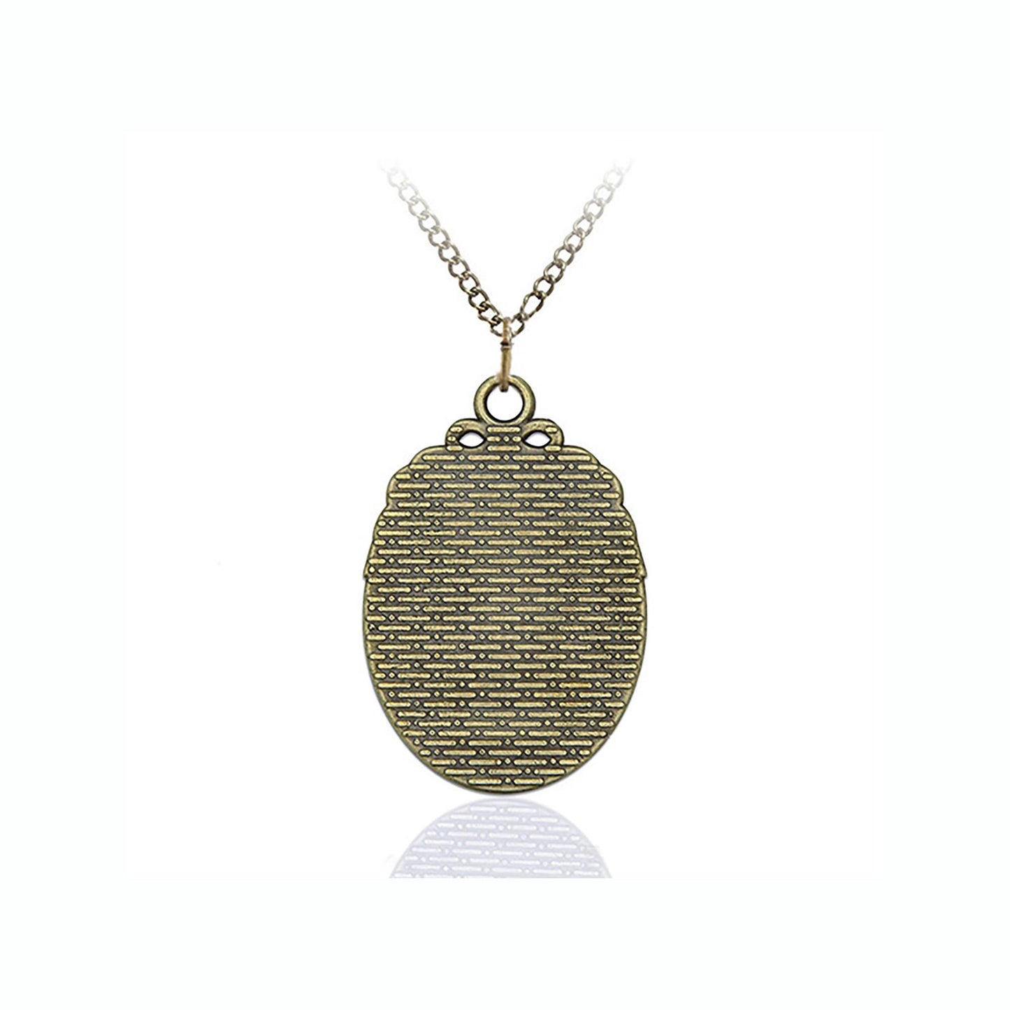 St Edward the Confessor Necklace Pendant Jewelry Medal Oval Bronze Pendant