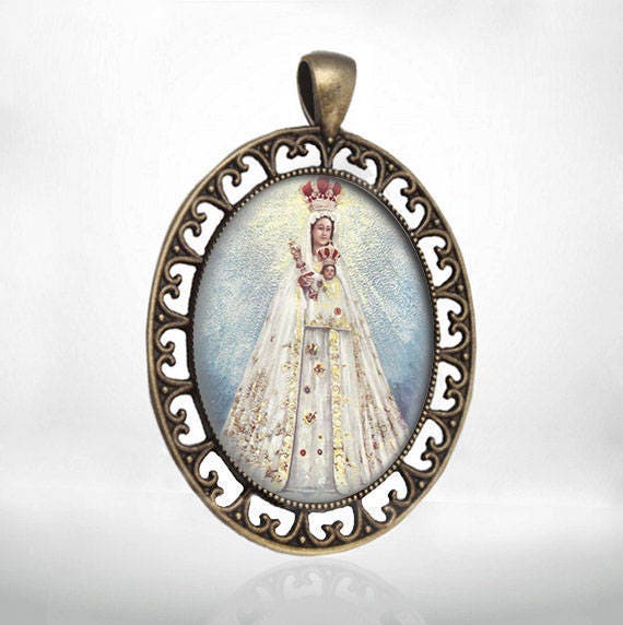 Our Lady of Begona Catholic Jewelry Medal Pendant