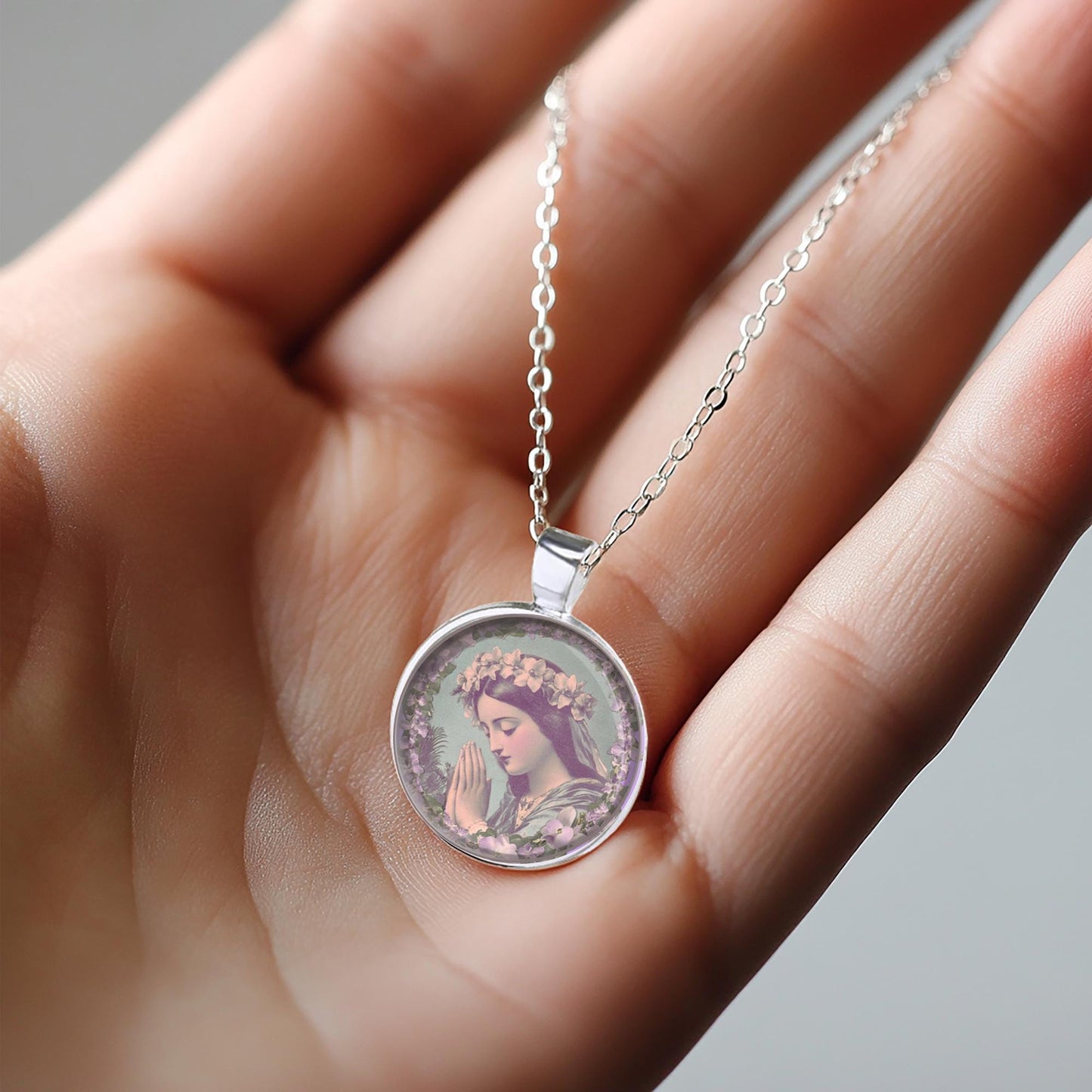 St Bona of Pisa - Christian Patron Catholic Medal Pendant Religious Necklace