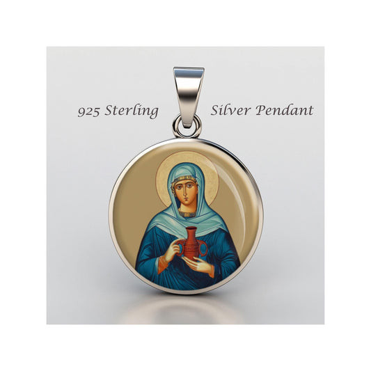 Saint Salome The Holy Myrrh Bearer Religious Devotional sterling silver 925 Christian Medal