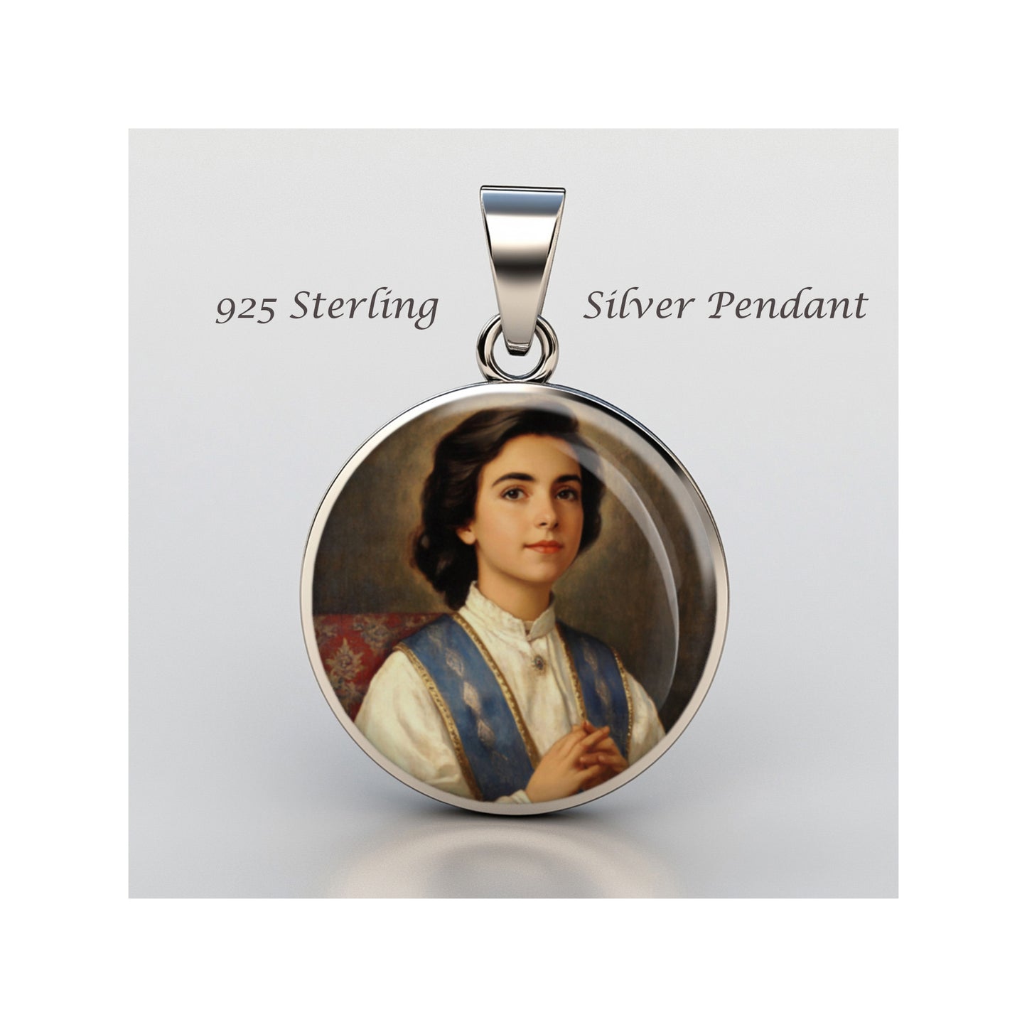 Saint Laura Vicuna Blessed Catholic sterling silver 925 Christian Medal Patron image 0